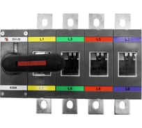 Выключатель нагрузки с видимым разрывом Akel ВН-IS-D4P-630A-С 4P/630A/1000V/передняя рукоятка на корпусе 803077