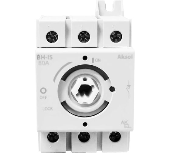 Выключатель нагрузки модульный Akel ВН-IS-AKSOL-3P-80A-В 3P/63~80A/без ручки управления и переходника 803853 1