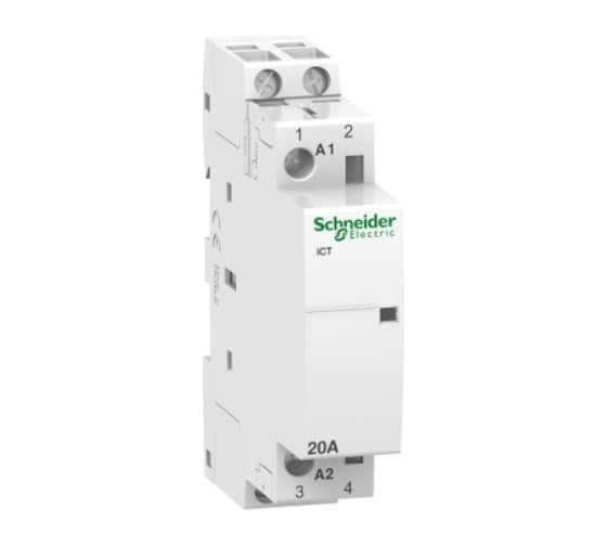 Модульный контактор Systeme Electric Acti 9 iCT20A 2НО 230/240В АС 50Гц SE A9C22722