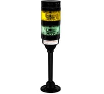 Светосигнальная колонна XSON d = 70 мм, стойка 375 мм, постоянный звук, цвета: желтый, зеленый, 24 В DC, IP53 XSON-BTL70BK-S2AFYG-LN24-375