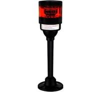 Светосигнальная колонна XSON d = 70 мм, стойка 375 мм, без зуммера, цвет: красный, 24 В DC, IP65 XSON-BTL70BK-S1NR-LN24-375