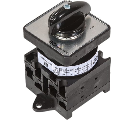 Кулачковый переключатель TDM ELECTRIC КПУ11Д-20/2098 (0-1 3р) SQ0715-0309