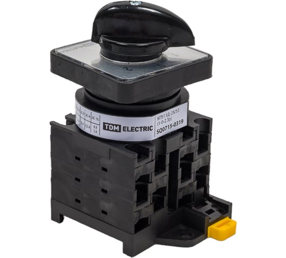 Кулачковый переключатель TDM ELECTRIC КПУ11Д-25/53 (1-0-2 3р) SQ0715-0319