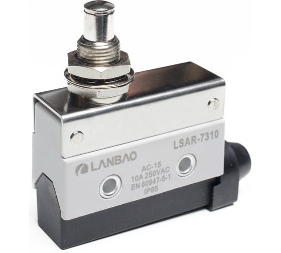 Kонцевой выключатель мгновенного действия Lanbao LSAR7-310 корпус 54x21,1x65 цинковый сплав,IP65,NO/NC плунжер 08-00052612 1