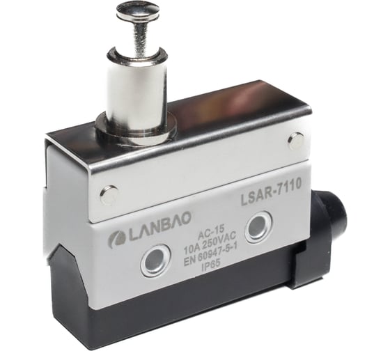 Kонцевой выключатель мгновенного действия Lanbao LSAR7-110 корпус 54x21,1x35 цинковый сплав, IP65, NO/NC плунжер 08-00052606 1