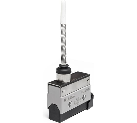 Kонцевой выключатель мгновенного действия Lanbao LSAR7-166 корпус 54x21,1x124,5 цинковый сплав, IP65, NO/NC пружинный рычаг 08-00052611 1