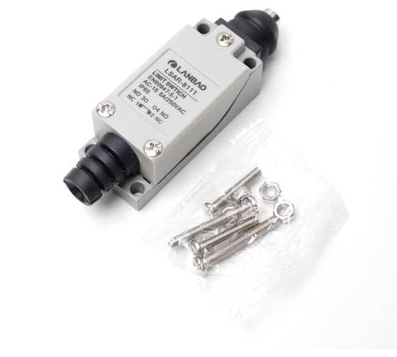 Kонцевой выключатель мгновенного действия Lanbao LSAR-8111 корпус 28x25,5x104,4 цинковый сплав, IP65, NO/NC плунжер 08-00049988 1