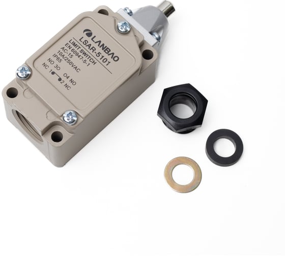 Kонцевой выключатель мгновенного действия Lanbao LSAR-5101 корпус 93,7x41x40 цинковый сплав, IP66, NO/NC плунжер 08-00049991 1