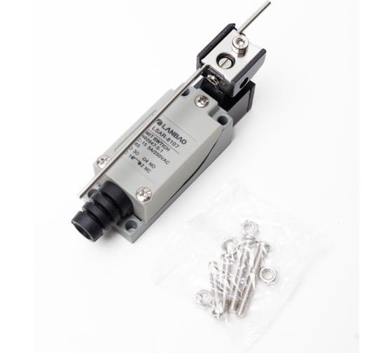 Kонцевой выключатель мгновенного действия Lanbao LSAR-8107 корпус 28x26,9x128 цинковый сплав, IP65, NO/NC регулируемый рычаг 08-00052615 1