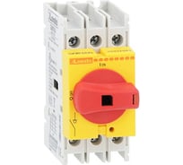 Перключатель 3-х полюсной Lovato Electric 40A, прямой, дверь раздел. красно-желтая GA040ARY