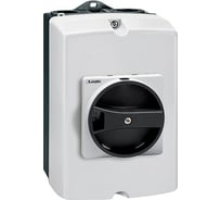 Разъединитель Lovato Electric 3P 16A, в корпусе, черная рукоятка GAZ016B