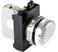Сигнальная арматура с блоком подсветки EMAS CBC (белый светодиод, 110В AC/DC), белый цвет, серия CM, IP65 CM0C0XB
