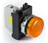 Сигнальная арматура с блоком подсветки EMAS CBS (жёлтый светодиод, 100-230В AC), жёлтый цвет, серия CM, IP65 CM0S0XS