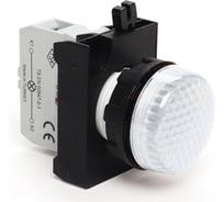 Сигнальная арматура с блоком подсветки EMAS CBQ (белый светодиод, 48В AC/DC), белый цвет, серия CP, IP65 CP0Q0XB