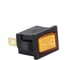 Клавиша Nord-Yada 12V 15А Mini желтая с подсветкой (3контакта) ON-OFF (2шт в упаковке) 905439 1