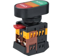 Кнопка Navigator NBI-B-02 Пуск-Стоп, d22мм, 230В NO+NC 82809