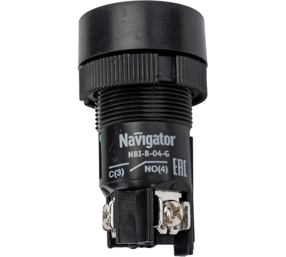 Кнопка Navigator NBI-B-04-G Пуск, зеленая, d22мм, NO 82811