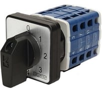 Переключатель Emas многоступенчатый 10А (0-6), 1 полюс, рамка 48х48мм, 400В AC, IP54 PSA010KS126S