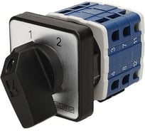 Переключатель полюсов Emas 120А (1-2) 60гр, 3 полюса, рамка 64х64мм, 400В AC, IP54 PSA120KD333S