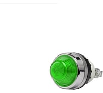 Сигнальная арматура Emas 22мм, зелёный цвет, лампа накаливания, коническая линза, 230В AC S220NY