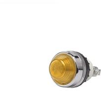 Сигнальная арматура Emas 22мм, жёлтый цвет, лампа накаливания, коническая линза, 230В AC S220NS