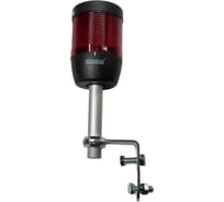 Сигнальная колонна Emas 70мм, одноцветная (красный цвет), стробоскоп FLESH, алюм. патрубок 100мм с настенным креплением, 220В AC, IP40 IK71F220XD01