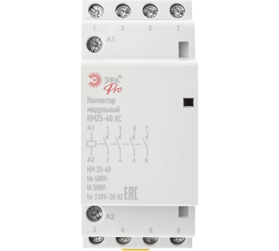 Модульный контактор ЭРА PRO NO902298 КМ2540 AC Б0049163