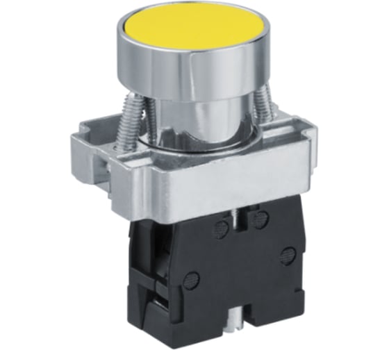 Кнопка Navigator NBI-B-08-Y желтая, d22мм, NO 82820 1