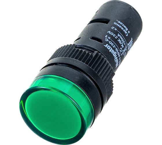 Индикаторная лампа Navigator NBI-I-AD16-230-G зеленая, d16мм, 230В AC/DC 82803