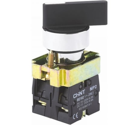 Переключатель CHINT NP2-BJ33, 3 положения фиксацией, 2НО, IP40 (R) (уп. 10 шт.) 573996