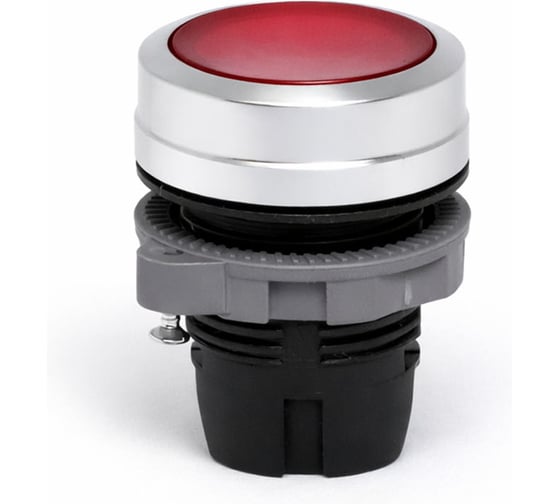 Кнопка CONTA TA22SA-PF/CR/A-5, красная, матовая, с возможностью подсветки, металл, 22 мм (упак 5шт) 00-00013890