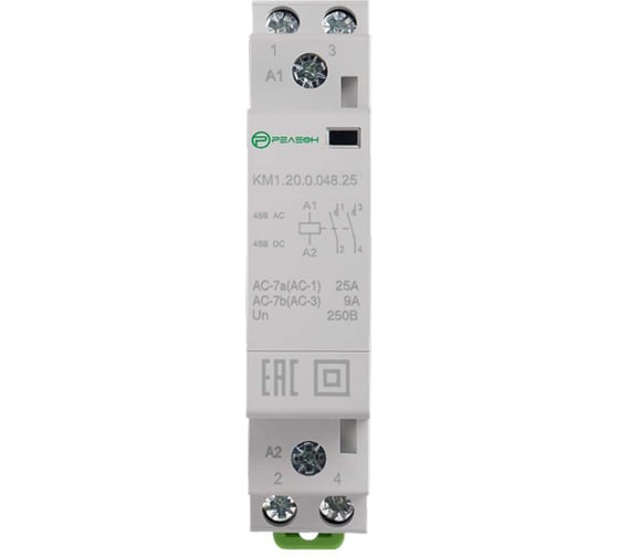 Модульный контактор РЕЛЕОН 2НО контакта 25А ;48В AC/DC;, KM120004825