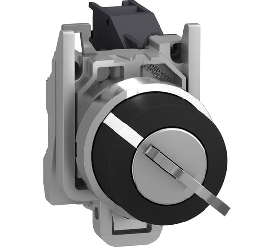 Переключатель с фиксацией 1-2 с ключом Systeme Electric XB4 чёрный 1НО SE XB4BG21