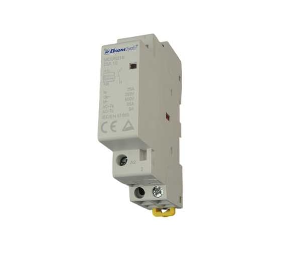 Контактор модульный ELCOMTECH MCON21B-25-10-230AC 25A 1NO 0NC 230VAC 1х модуль УТ-00038991