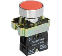 Кнопка управления IEK LAY5-BA42 без подсветки красная 1NC BBT61-BA-K04