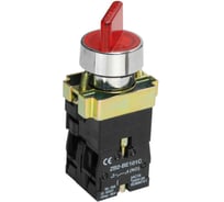 Переключатель IEK LAY5-BK2465 2 положения красный NO+NC BSW90-BK-2-K04
