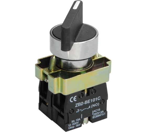 Переключатель IEK LAY5-BJ25 I-0 длинная ручка NO+NC BSW70-BJ-2-K02 1