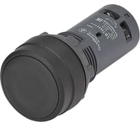 Кнопка моноблочная Systeme Electric SB7 22мм черная с фиксацией, пластик, 2НО, IP65 SB7NH23