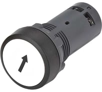 Кнопка моноблочная Systeme Electric SB7 22мм белая с возвратом, с маркировкой стрелка вверх, пластик, 1НО, IP65 SB7NA11341