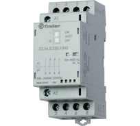 Модульный контактор Finder 2но+2нз; контакта 25а; = 24в Ac/Dc; - Agsno2 - уп. с 1 кон, 223400244640PAS