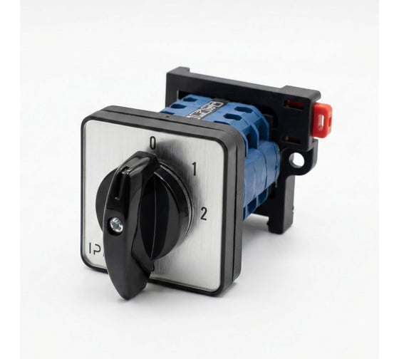 Кулачковый переключатель IPRO 3 полюса, 0-1-2 на DIN рейку, 20А 19168 1