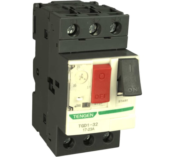 Автомат модульный Tengen TGD1-32-17-23A автомат защиты двигателя 17-23A 2х модуль УТ-00027043 1