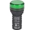 Лампа коммутационная Dekraft ADDS D22 LED зеленая 220В AC/DC ЛK-22 IP55 25151DEK 1