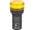 Лампа коммутационная Dekraft ADDS D22 LED желтый 12В AC/DC ЛK-22 IP55 25167DEK 1