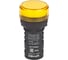 Лампа коммутационная Dekraft ADDS D22 LED желтый 110В AC/DC ЛK-22 IP55 25172DEK 1