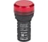 Лампа коммутационная Dekraft ADDS D22 LED красная 220В AC/DC ЛK-22 IP55 25153DEK 1