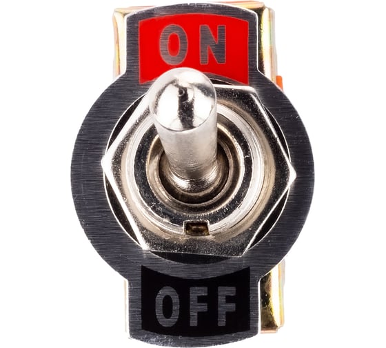 Тумблер однополюсный SMARTBUY ON-OFF с 2 контактами и фиксацией положения (16А) SBE-16-2-S37