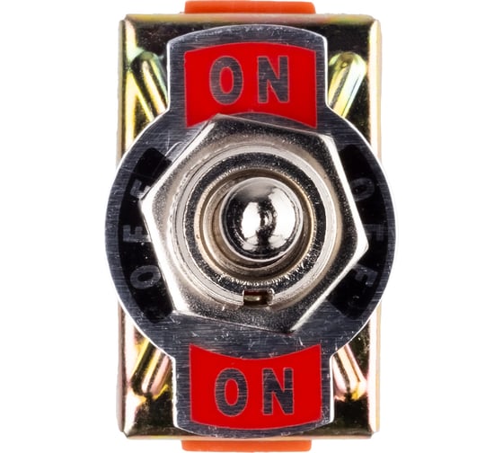 Тумблер двухплюстный SMARTBUY ON-OFF-ON с 3 контактами и фиксацией положения SBE-16-6-S37