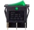 Выключатель клавишный SMARTBUY двойной 250V 16А (6с) ON-OFF зеленый с подсветкой SBE-16-S33g 3
