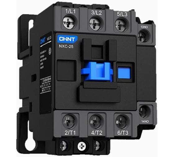 Контактор CHINT NXC-25 3P 25A AC24B (50Гц) 1НО+1НЗ (R) 836863